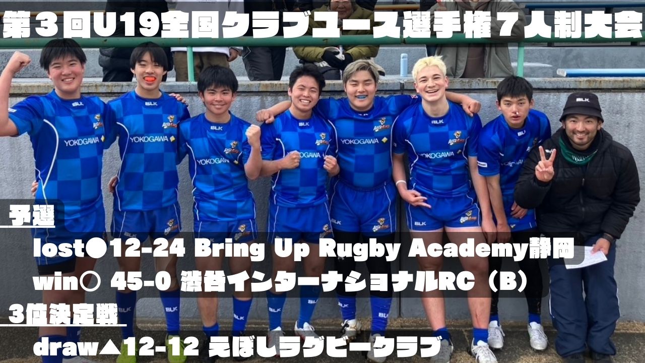 横河武蔵野スポーツクラブ ラグビーアカデミーの画像